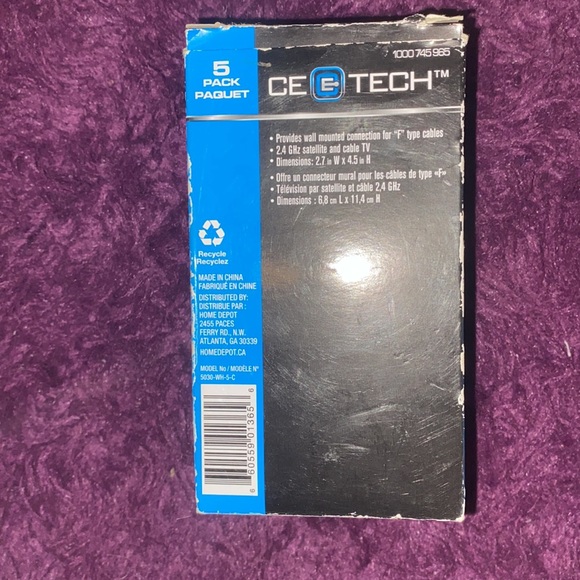 5 pack NEW coax cable barrel connectors with white wall plates - Picture 4 of 7